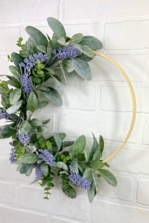 Enchanting Lavender Hoop Wreath Bring Nature's Tranquility Indoors