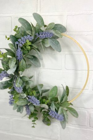 Enchanting Lavender Hoop Wreath Bring Nature's Tranquility Indoors