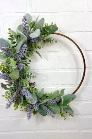 Enchanting Lavender Hoop Wreath Bring Nature's Tranquility Indoors