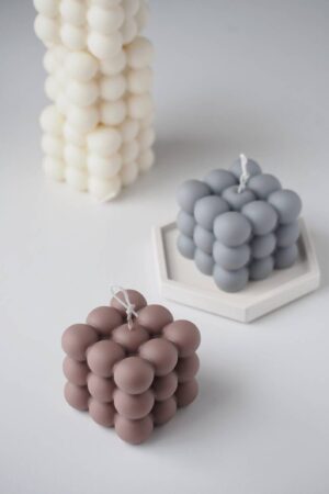 Aromatic Bubble Cube Candle Elevate Your Home Decor and Gift-Giving with a Unique Sensory Experience