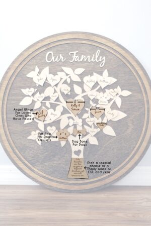 Personalized Family Tree Wall Art A Timeless Keepsake for Cherished Memories