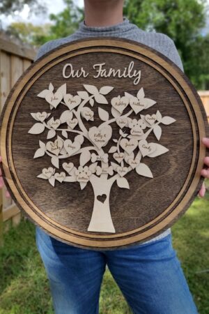 Personalized Family Tree Wall Art A Timeless Keepsake for Cherished Memories