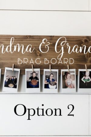 Personalized Brag Board Capture Cherished Memories for Grandparents and Moms