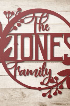 Personalized Family Name Welcome Sign A Timeless Keepsake for Your Home