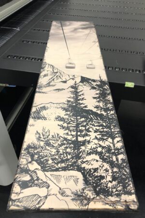 Winter Chairlift Artwork Capture the Thrill of the Slopes with Our Wood Art