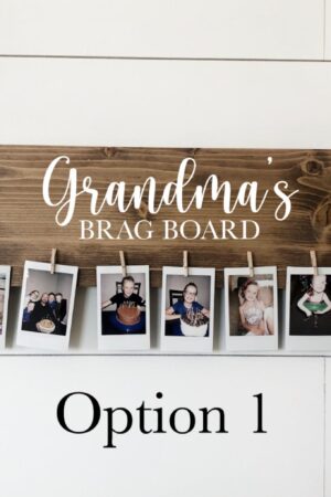 Personalized Brag Board Capture Cherished Memories for Grandparents and Moms