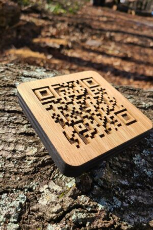 Engraved Wooden QR Code Unlock a World of Digital Possibilities