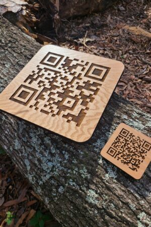 Engraved Wooden QR Code Unlock a World of Digital Possibilities