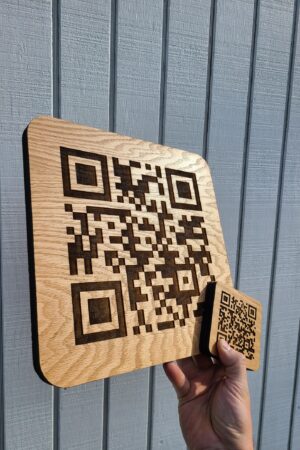 Engraved Wooden QR Code Unlock a World of Digital Possibilities