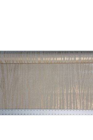 Shimmering Bronze Zebra Lines Elevate Your Walls with 3D Sparkle Glitter Wallpaper