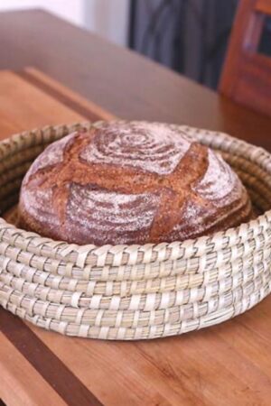 Birds of a Feather Bread Basket with Terracotta Warmer Nature's Embrace for Warm, Fresh Bread