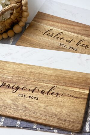 Personalized Marble Wood Cutting Board The Perfect Gift for Any Occasion