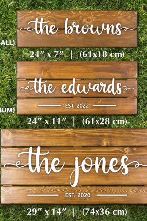 Personalized Family Name Sign A Timeless Keepsake for Your Home and Heart