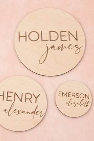 Personalized Engraved Baby Name Sign Capture Precious Moments with a Modern Birth Announcement