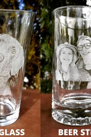 Personalized Etched Picture Rocks Glass A Unique Father's Day Gift