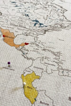 Unveil Your Artistic Journey World Watercolor Map DIY - A Cherished Anniversary Gift