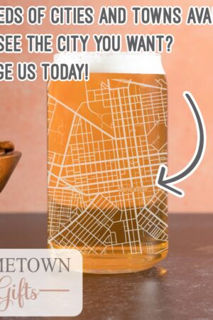 Baltimore Beer Can Glass Engrave Your City's Story on Every Sip