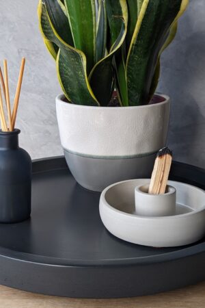 Concrete Elegance Elevate Your Home with Our 13.5" or 15" Round Concrete Tray