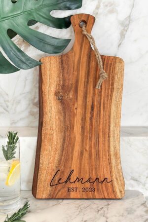 Personalized Live Edge Cutting Board The Perfect Gift for Any Occasion