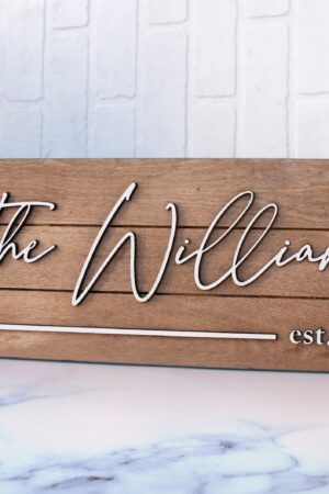 Personalized Family Name Sign A Timeless Keepsake for Your Abode