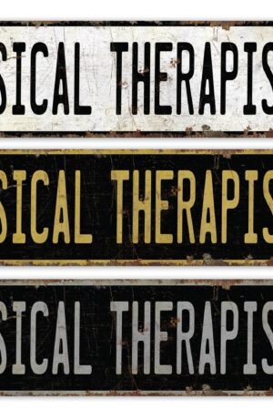 Vintage-Inspired Physical Therapist Sign Elevate Your Practice with Rustic Charm