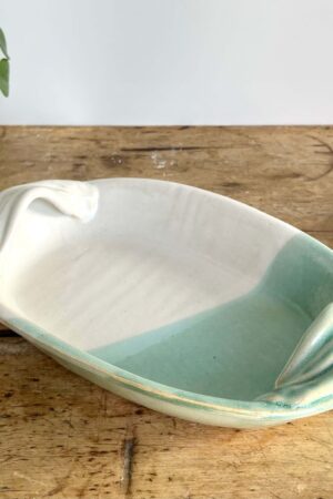 Handmade Green Ceramic Party Platter A Versatile Addition to Your Home and Gatherings