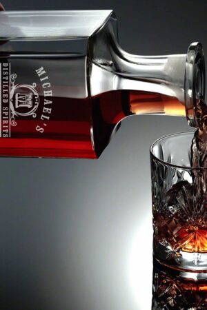 Personalized Bourbon Decanter Set Elevate Your Spirits with Engraved Decanter and Glasses