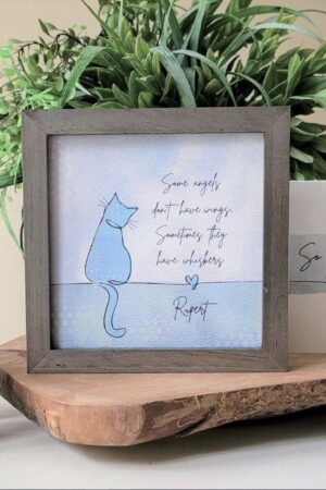 Cherished Memories Personalized Cat Memorial Gift for Grieving Pet Owners