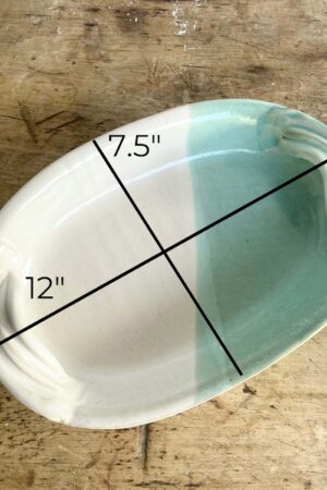 Handmade Green Ceramic Party Platter A Versatile Addition to Your Home and Gatherings