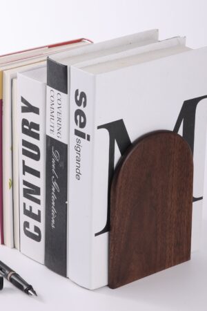 Personalized Wooden Bookends Elevate Your Bookshelf with Style and Functionality