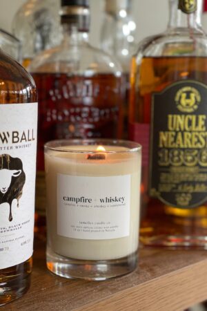 Western Collection Hand-Poured Soy Wax Candle in a Whiskey Glass