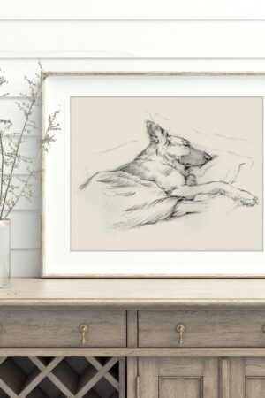 Captivating German Shepherd Drawing A Masterpiece for Your Walls