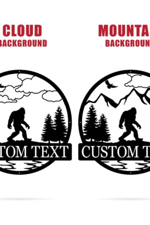 Unveiling the Enigmatic Custom Sasquatch Metal Sign for Your Cryptid-Inspired Abode