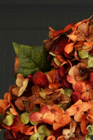 Autumnal Embrace Hydrangea Wreath for a Cozy Fall Welcome