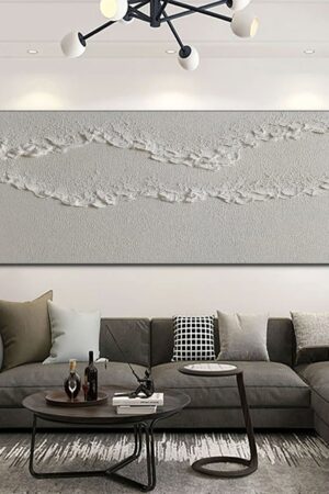 White Textured Wall Art Elevate Your Space with Abstract Elegance