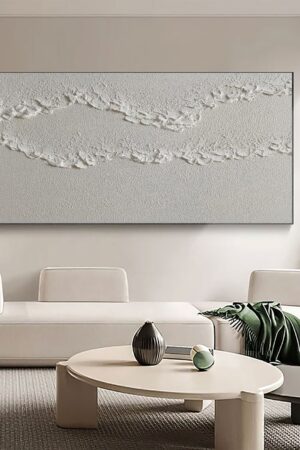 White Textured Wall Art Elevate Your Space with Abstract Elegance