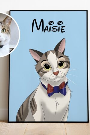 Immortalize Your Furry Friend Custom Disney-Cartoon Pet Portraits for Unforgettable Memories