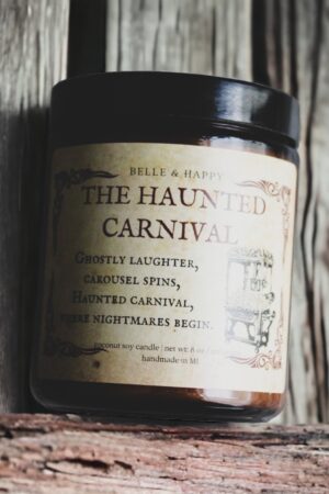 Haunted Carnival Caramel Popcorn Candle A Literary Treat for Halloween and Fall