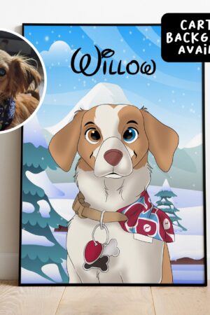 Immortalize Your Furry Friend Custom Disney-Cartoon Pet Portraits for Unforgettable Memories