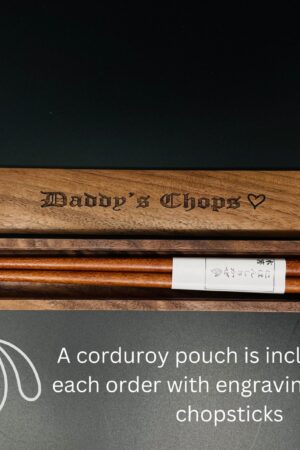 Personalized Walnut Chopsticks Unique Engraved Wedding Favors for Lasting Memories