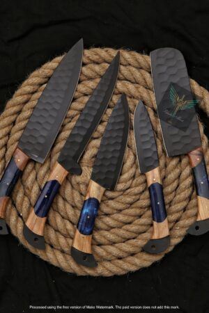 Handcrafted Culinary Arsenal Premium Steel Knife Set for Culinary Mastery