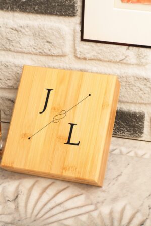 Personalized Bamboo Whiskey Stone Set Elevate Your Home Bar Experience