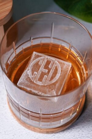 Personalized Monogrammed Whiskey Ice Tray Elevate Your Cocktail Experience