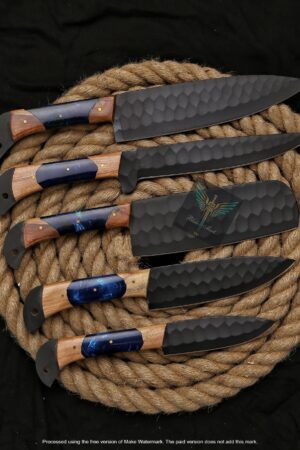 Handcrafted Culinary Arsenal Premium Steel Knife Set for Culinary Mastery