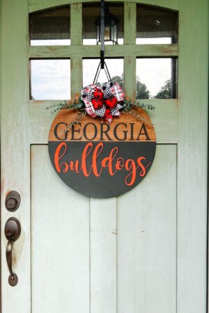 Georgia Bulldogs Front Door Hanger Show Your Team Spirit with Style