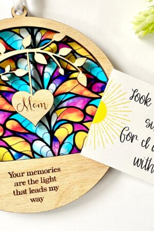 Personalized Memorial Suncatcher A Cherished Keepsake for Grieving Hearts