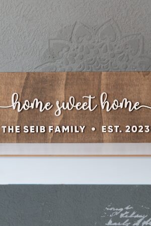 Personalized Home Sweet Home Sign A Cherished Keepsake for Your First Nest