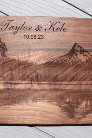 Personalized Mountain Cutting Board Engrave Your Memories on a Culinary Canvas