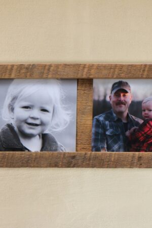 Reclaimed Wood Photo Display Effortless Memory-Keeping for Timeless Treasures