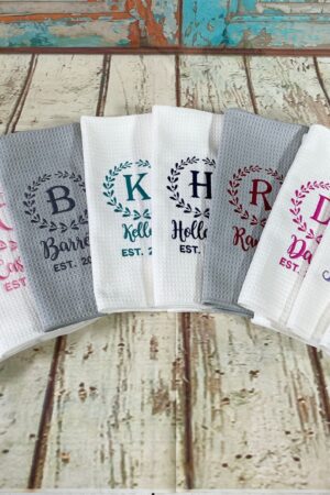 Personalized Dish Towel A Cherished Keepsake for Grandma and Mom